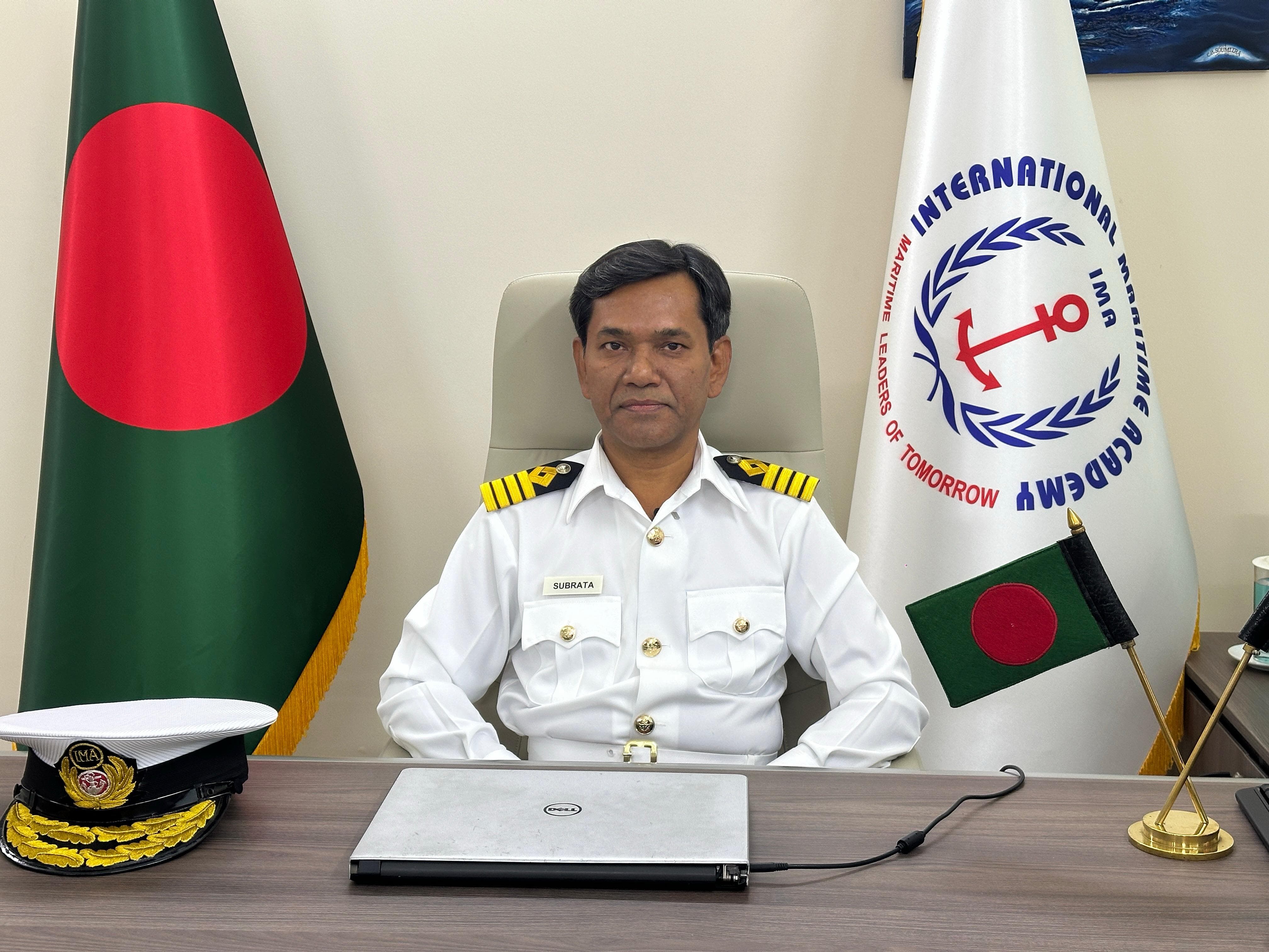 ইন্টারন্যাশনাল মেরিটাইম একাডেমির নতুন কমান্ড্যান্ট ক্যাপ্টেন সুব্রত কুমার সাহা