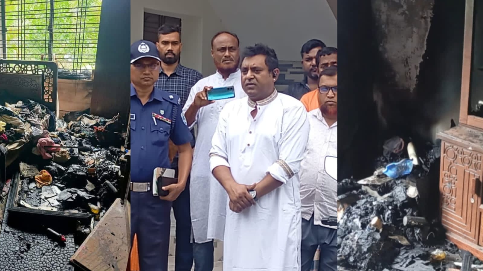 ভূরুঙ্গামারীতে চীনা প্রবাসী ও চেয়ারম্যান প্রার্থীর বাড়ি লুট ও অগ্নিসংযোগে অর্ধকোটি টাকা ক্ষতি