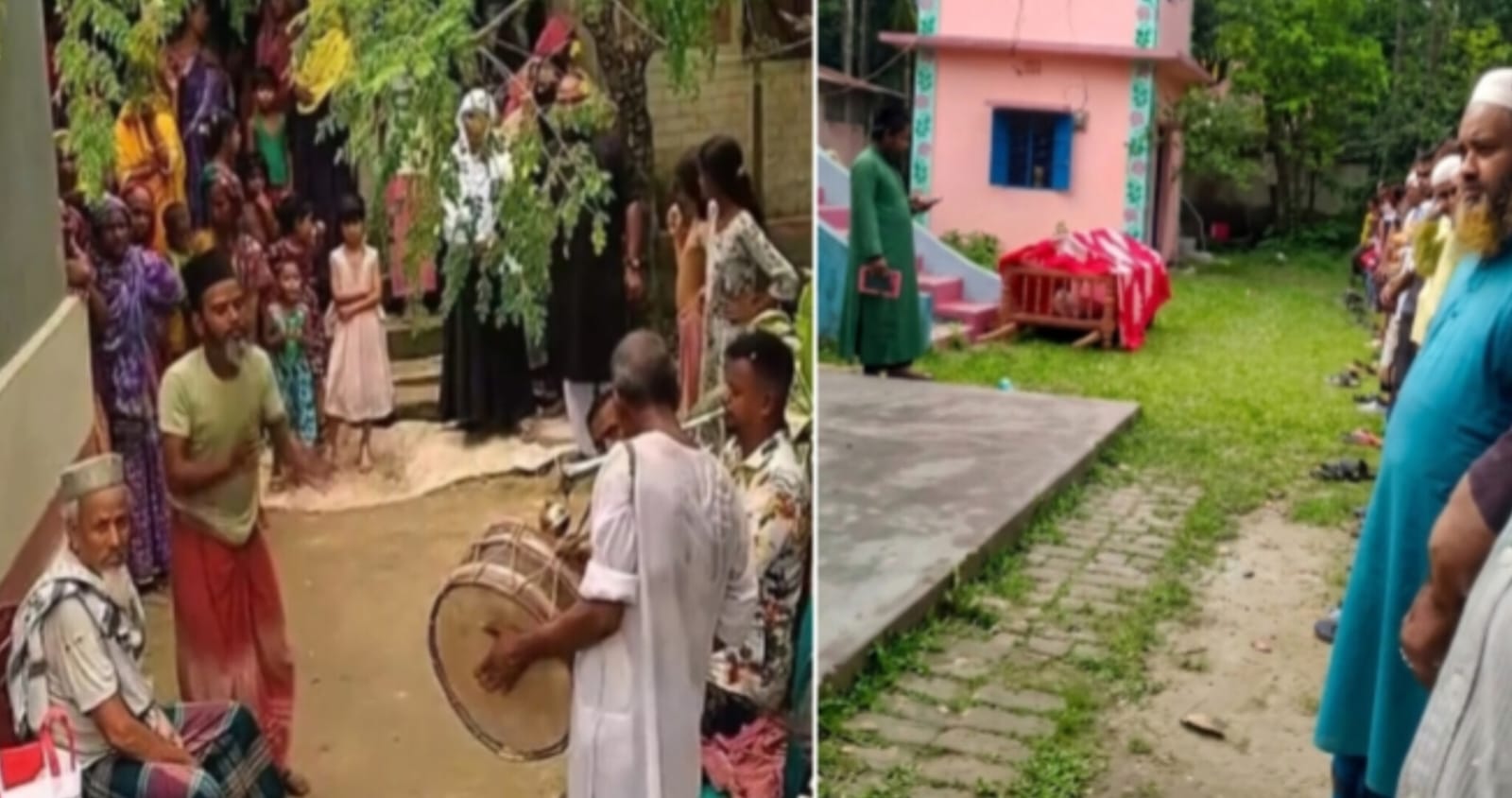 কটিয়াদীতে ​​বাবার মৃত্যুতে ঢোল-বাঁশি বাজিয়ে 'শোক প্রকাশ': তীব্র তোপের মুখে ক্ষমা চাইলেন সন্তান!