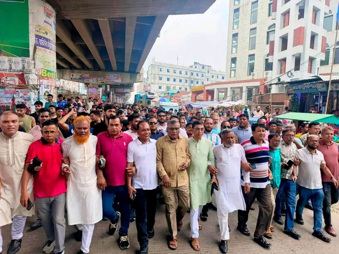 কালিয়াকৈরে নিষিদ্ধ আওয়ামী লীগের অস্থিতিশীলতার প্রতিবাদে বিএনপির বিক্ষোভ